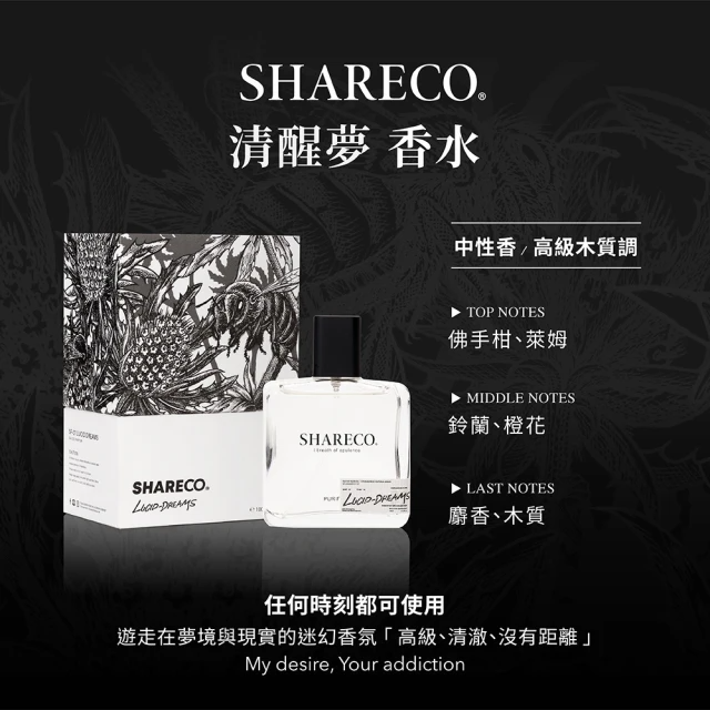 SHARECO 陷阱系經典香水 (100ml/單入/6種香味)