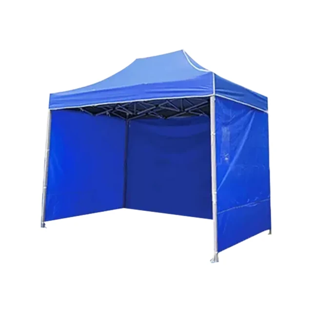 四腳傘帳篷(藍+三面圍布)