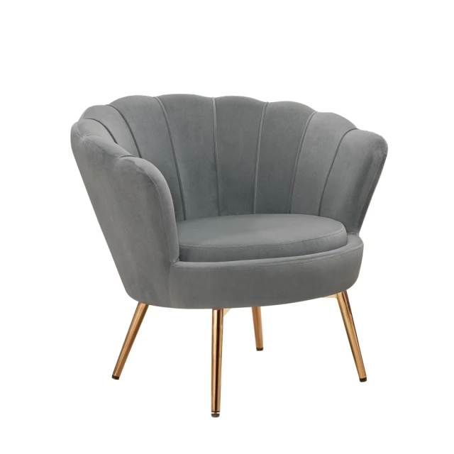 Hampton-琳達灰色單人休閒椅