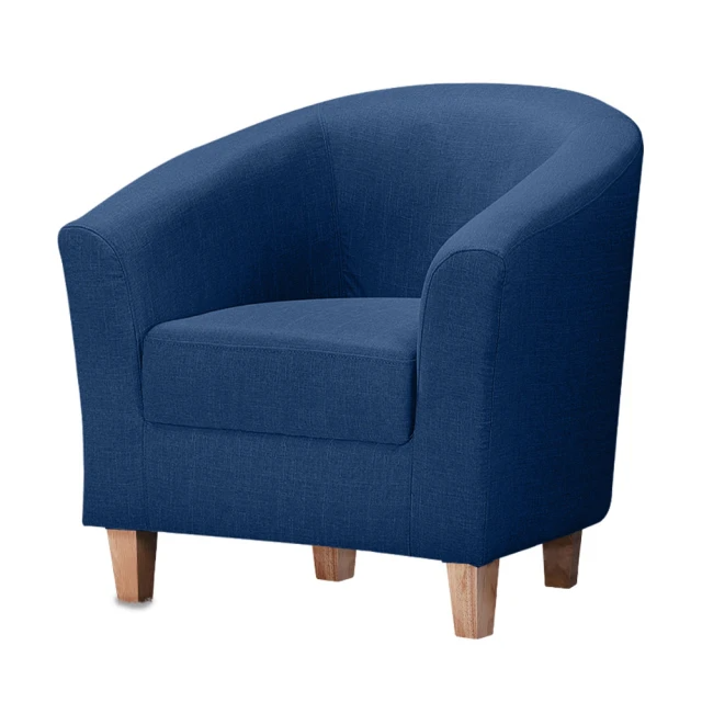 Hampton莫里斯布面單人沙發(寶石藍)