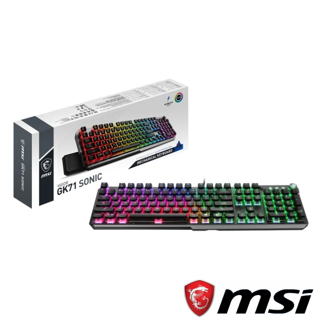 MSI 微星 VIGOR GK71 SONIC BLUE SWITCHES 電競鍵盤