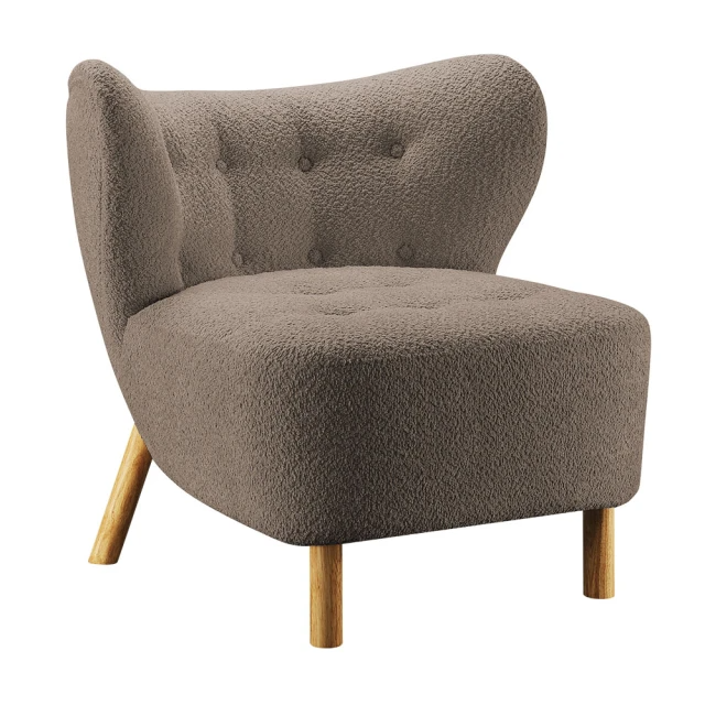 Hampton迪妮絲單人沙發(胡桃灰)