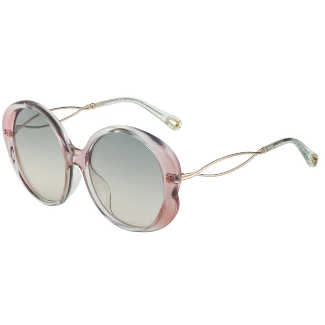 Chloe 透明粉配灰太陽眼鏡