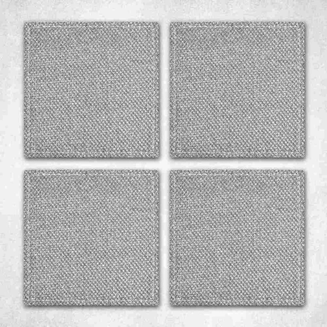 Premier 方形杯墊4入(閃耀銀)