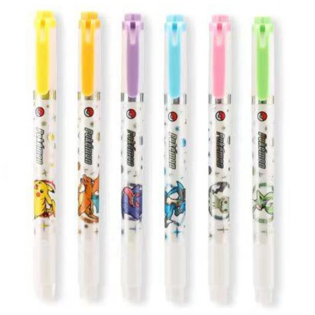 寶可夢 雙頭-螢光筆 FS4052E (6色/組/顏色隨機出貨)