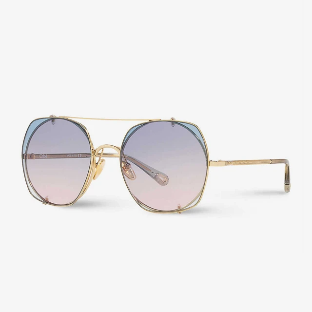 Chloe 雙層金屬太陽眼鏡 CH0042S-002