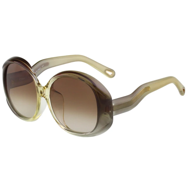 Chloe 水銀面太陽眼鏡/焦糖漸層色