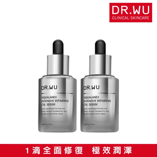 DR.WU 達爾膚 角鯊潤澤修復精華油 (30ml*2/2入組)