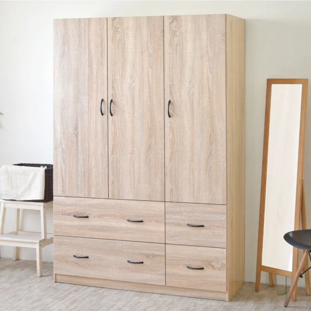 工業風三門四抽衣櫃