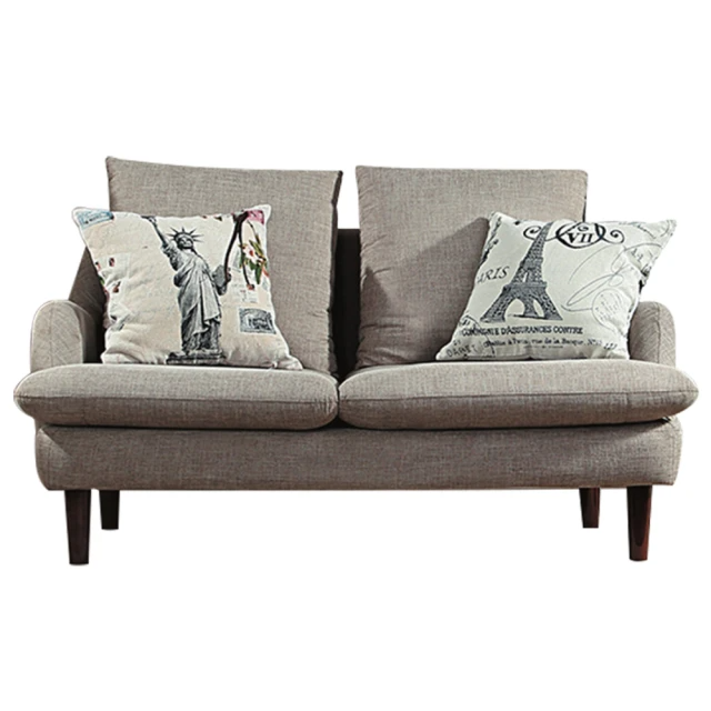 文創集-雪莉現代透氣亞麻布二人座沙發