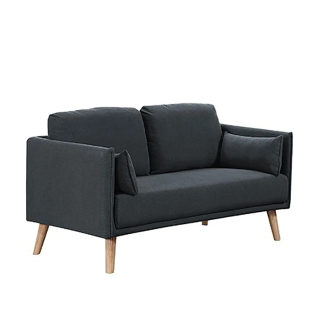 H&D-綠色雙人布沙發