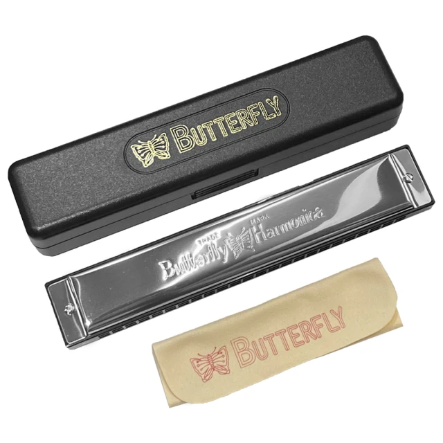 蝴蝶牌 24孔複音口琴 C調