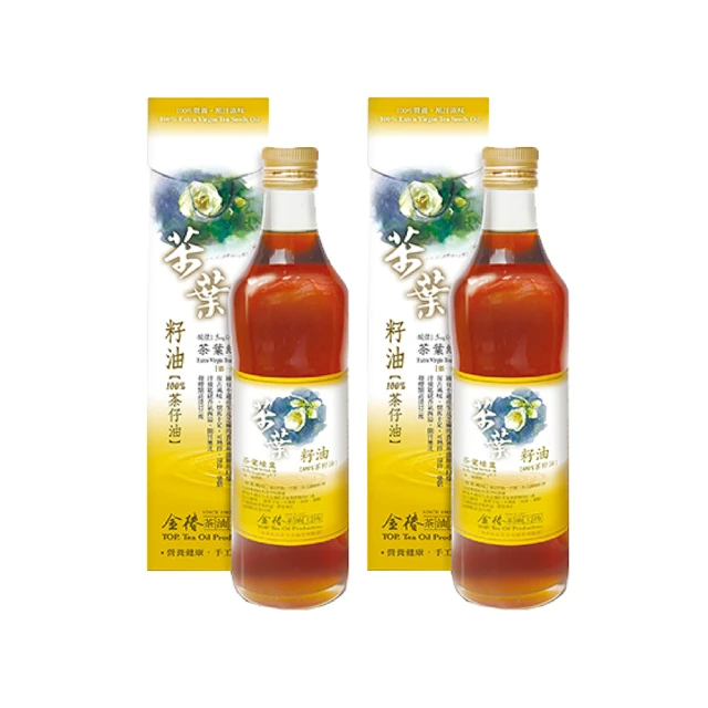 金椿茶油工坊 茶葉綠菓 茶葉籽油 (500ml)×2瓶