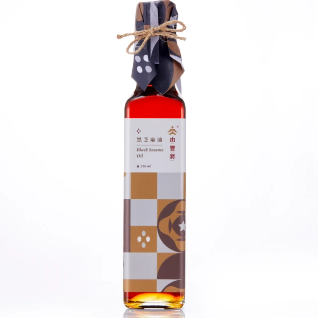 由豐將 冷壓初榨-台灣小農黑芝麻油 (250ml)