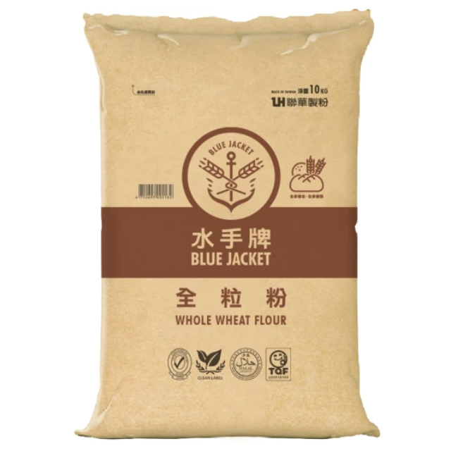 聯華製粉 水手牌全粒粉2袋組(共20kg 整顆小麥研磨)