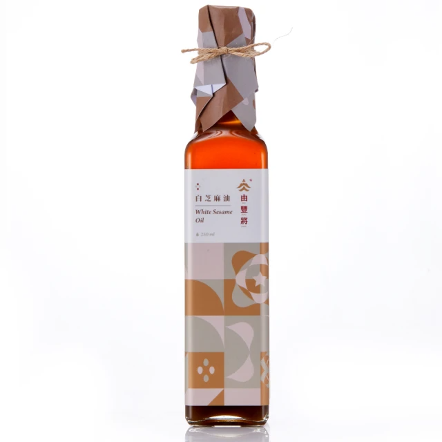 由豐將 冷壓初榨-台灣特級白芝麻油 (250ml)