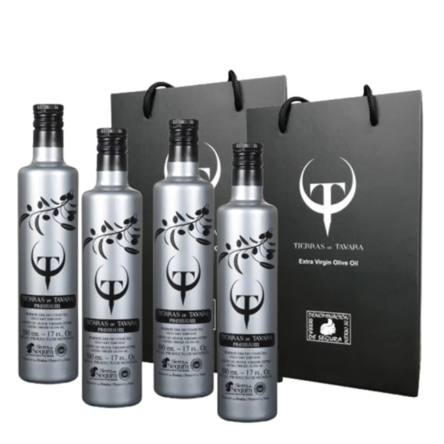 豆油伯 T&T特級初榨橄欖油500mlx4入禮盒組