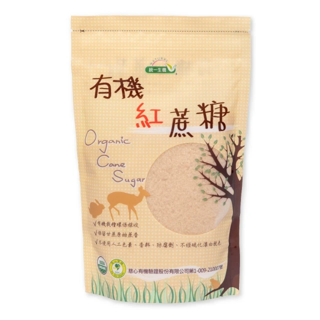 統一生機  有機紅蔗糖500g