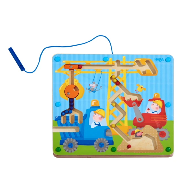 HABA 磁性滾珠迷宮-工程車