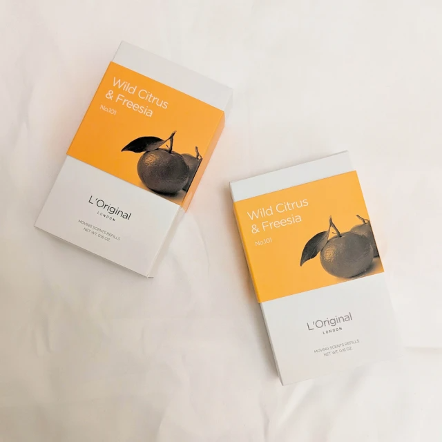 L‘Original London-精品車用香氛補充香囊(野柑橘與小蒼蘭-2件組)