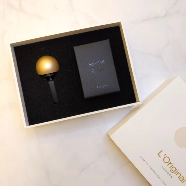 L‘Original London-精品車用香氛-香檳金套裝