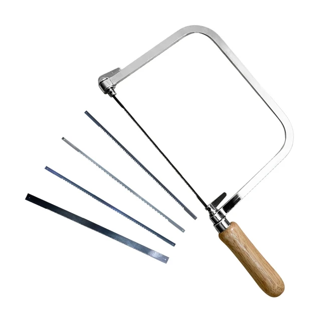 Panrico-木柄線鋸弓組-附木工及金屬用鋸條5支