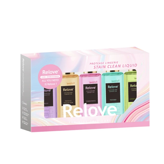 Relove  蛋白酵素去漬抑菌手洗精220mlX5限定禮盒