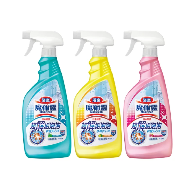 魔術靈 浴室清潔劑噴槍瓶（清新草本/舒適檸檬/優雅玫瑰）500ml