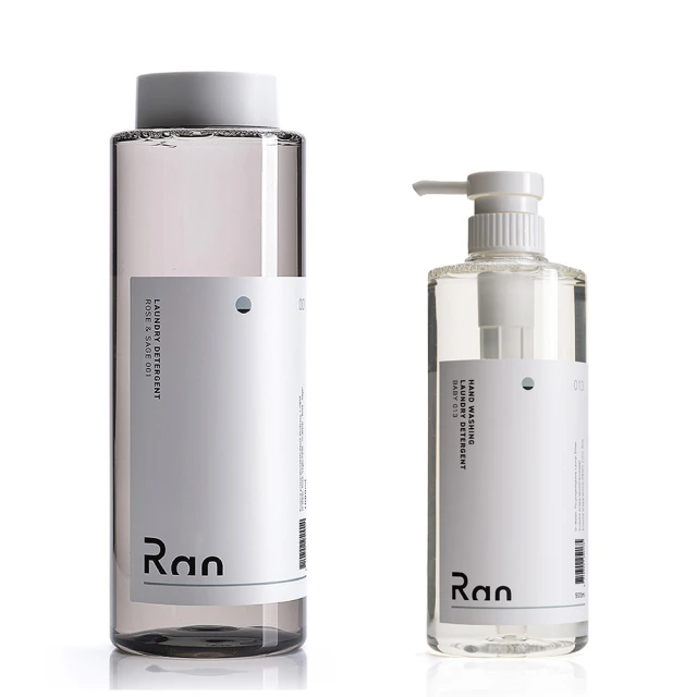 Ran 冉 母嬰限定組合(玫瑰鼠尾草洗衣精1000 ml+雪松白茶手洗精500 ml)