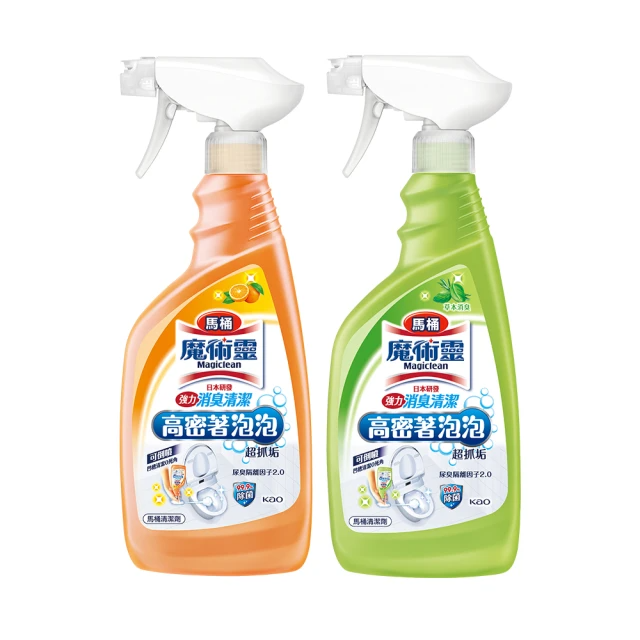 魔術靈 高密泡馬桶清潔劑_噴槍瓶（柑橘消臭/草本消臭）500ml