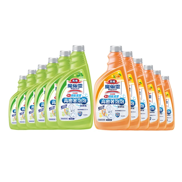 魔術靈 高密泡馬桶清潔劑_更替瓶（草本消臭/柑橘消臭）500mlx12入/箱