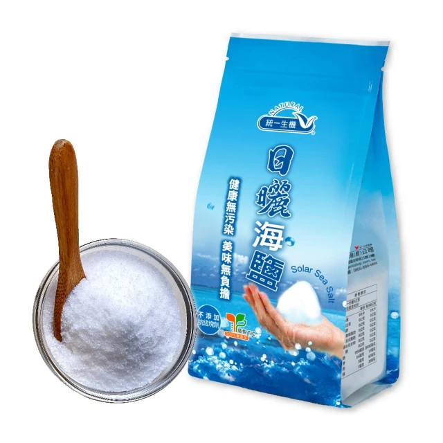 統一生機 日曬海鹽 (450g/包)