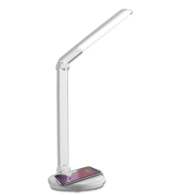 太星電工 好視力LED無線充電護眼檯燈5W-水晶白（UTA968W）