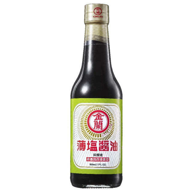 金蘭食品 薄鹽醬油500ml