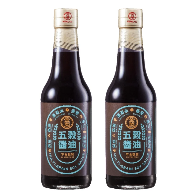 金蘭食品 五穀醬油500mlx2入