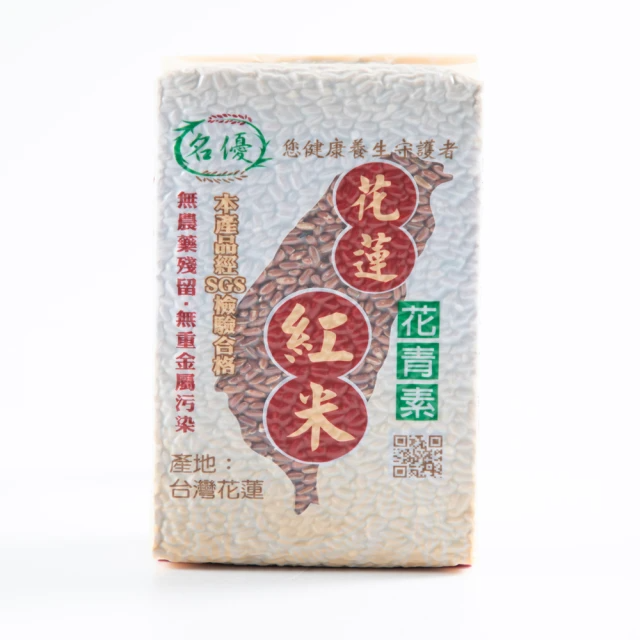 名優 花蓮紅米 (600g/包)