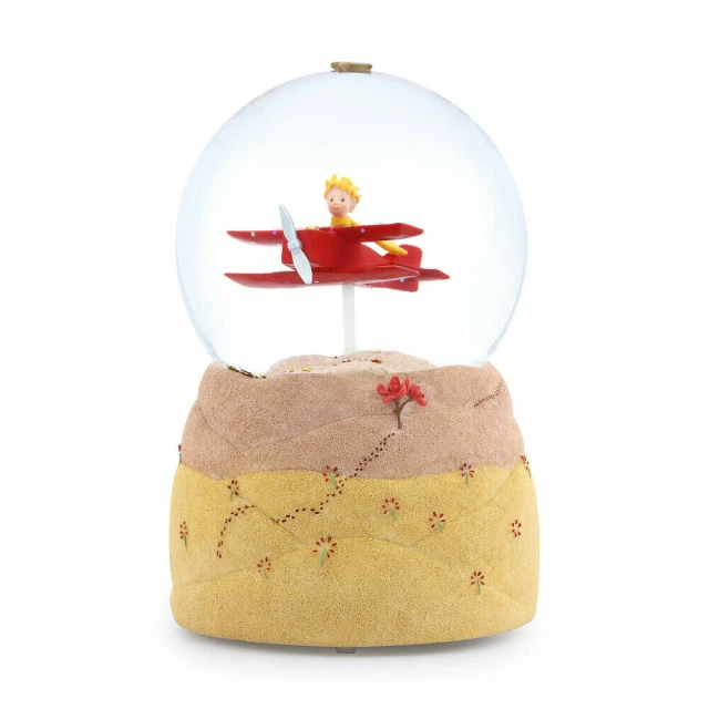 JARLL 讚爾藝術-小王子的沙漠飛行水晶球音樂盒
