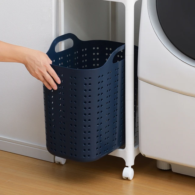 日本squ+ Volca日製加高隙縫型手提洗衣籃