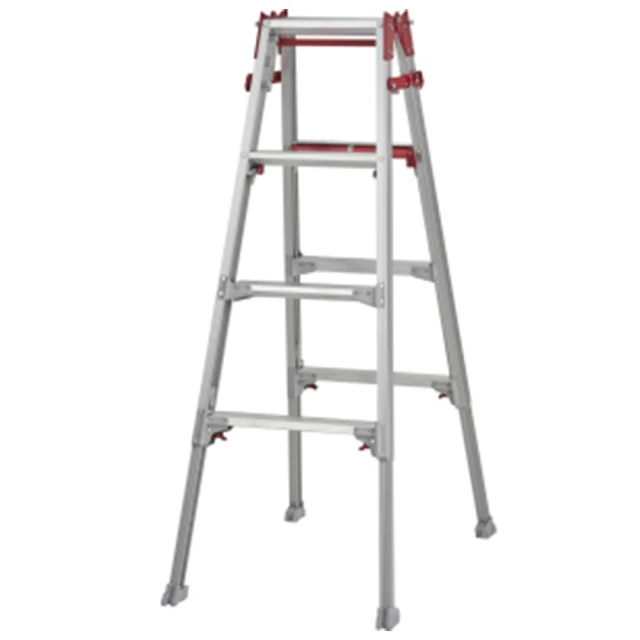 Hasegawa 長谷川-四腳可伸縮鋁梯-A字梯(霧銀色RYR-12)