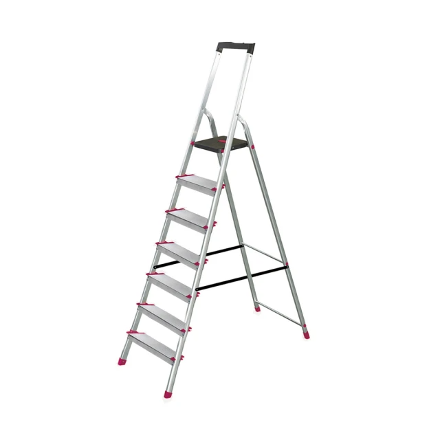 WERNER 7階 鋁合金大平台家用鋁梯/A字梯(L237R-2)