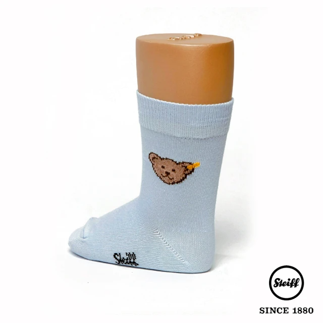STEIFF 熊熊 Baby 中筒襪 淺藍色(童襪)
