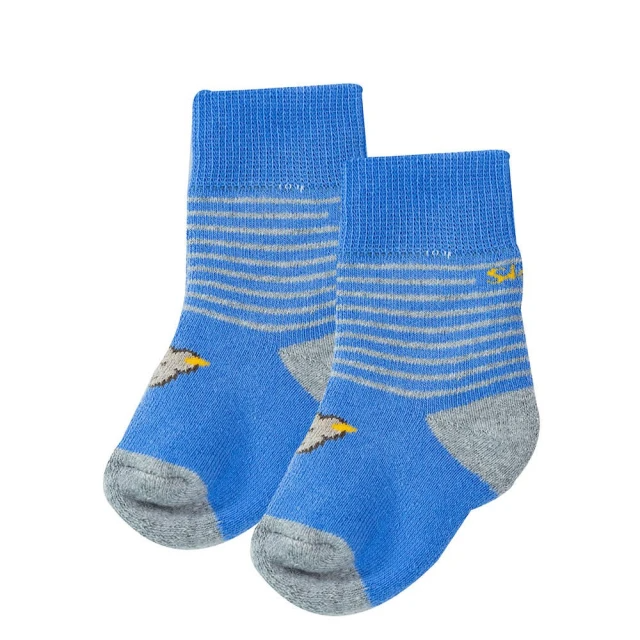 STEIFF 熊頭童裝 厚版熊頭條紋短襪子(配件)