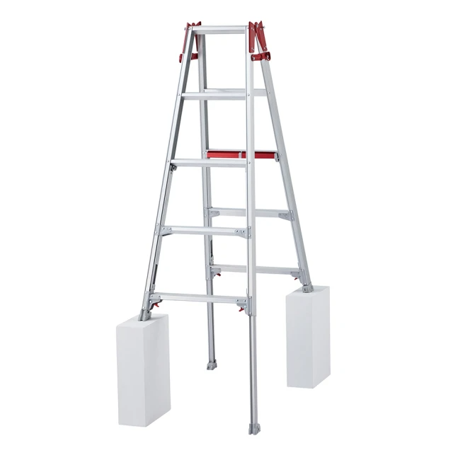 Hasegawa 長谷川-四腳可伸縮鋁梯-A字梯(霧銀色RYR-15)