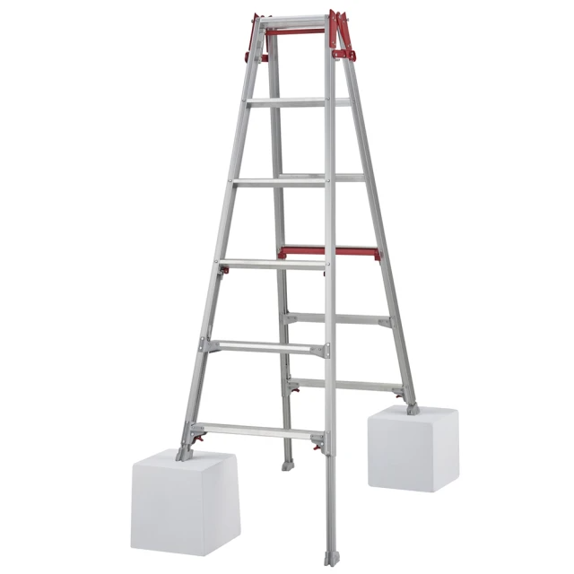 Hasegawa 長谷川-四腳可伸縮鋁梯-A字梯(霧銀色RYR-18)