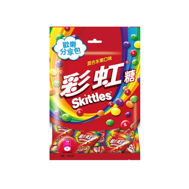 Skittles 彩虹糖 混合水果口味量販包 樂享包 135g