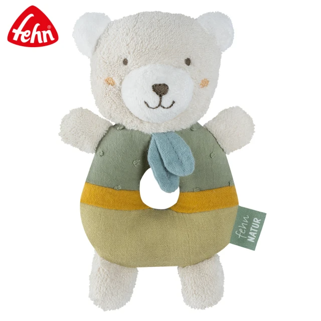 Fehn芬恩  悠棉麥田小熊布偶手搖鈴
