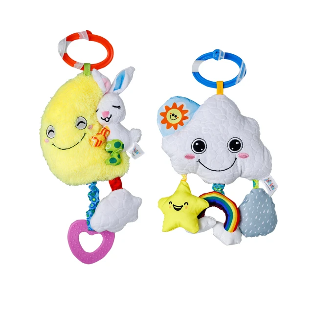 KTOY 雲朵月亮八音盒可掛寶寶安撫玩具 (月亮拉鈴、雲朵拉鈴/入/任選一入)