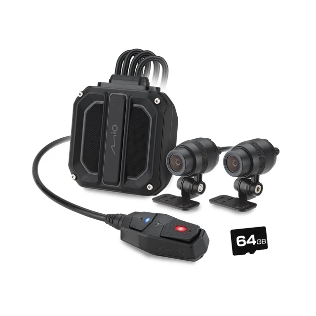 Mio-MiVue M820WD 勁系列 HDR星光級雙鏡頭機車行車記錄器(送64G記憶卡)