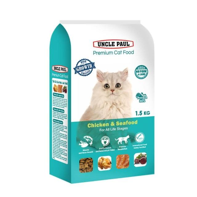 UNCLE PAUL 高級貓糧-雞肉海鮮 1.5kg (全齡貓適用)