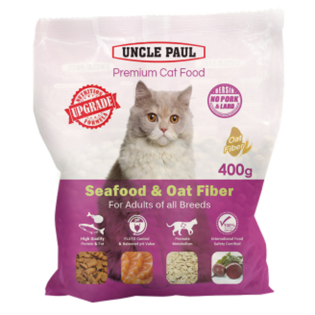UNCLE PAUL 高級貓糧-海鮮燕麥 400g (成貓適用)